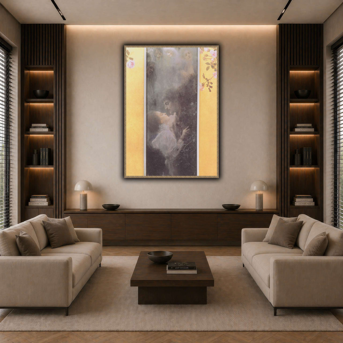 Klimt_-_Liebe_-_1895 dark neutral-living room