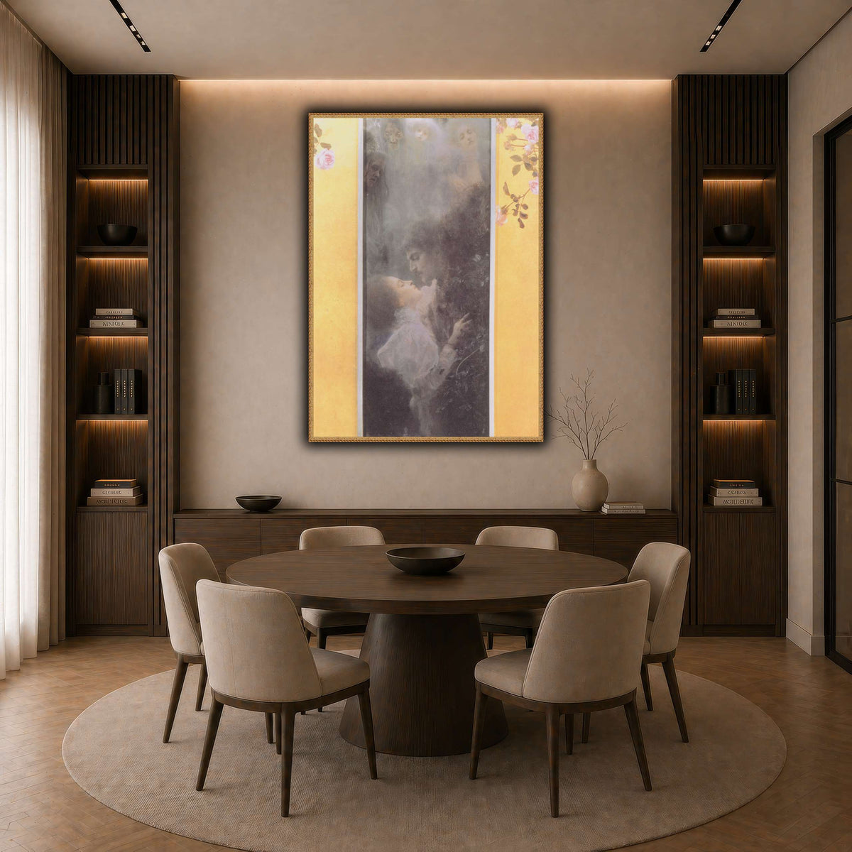 Klimt_-_Liebe_-_1895 dark neutral-dining room
