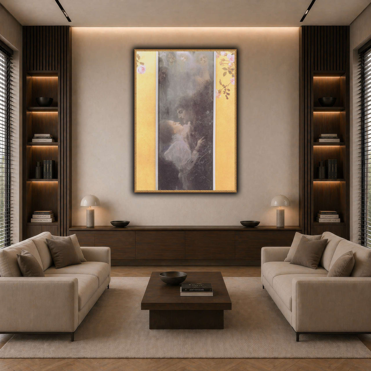 Klimt_-_Liebe_-_1895 dark neutral-living room