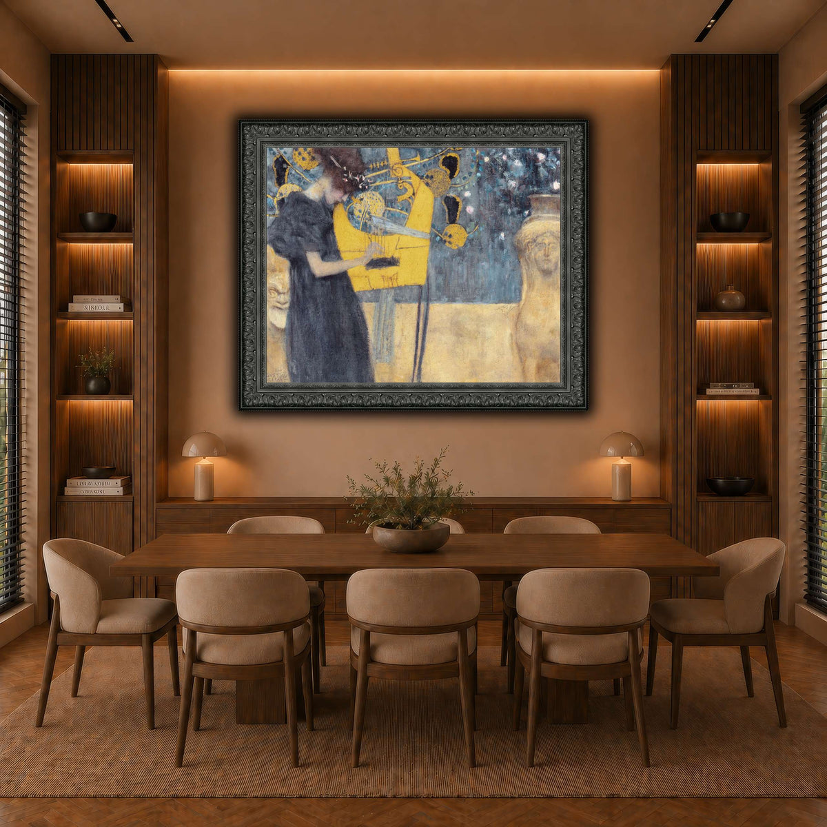 Klimt_-_Musik1 warm-dining room