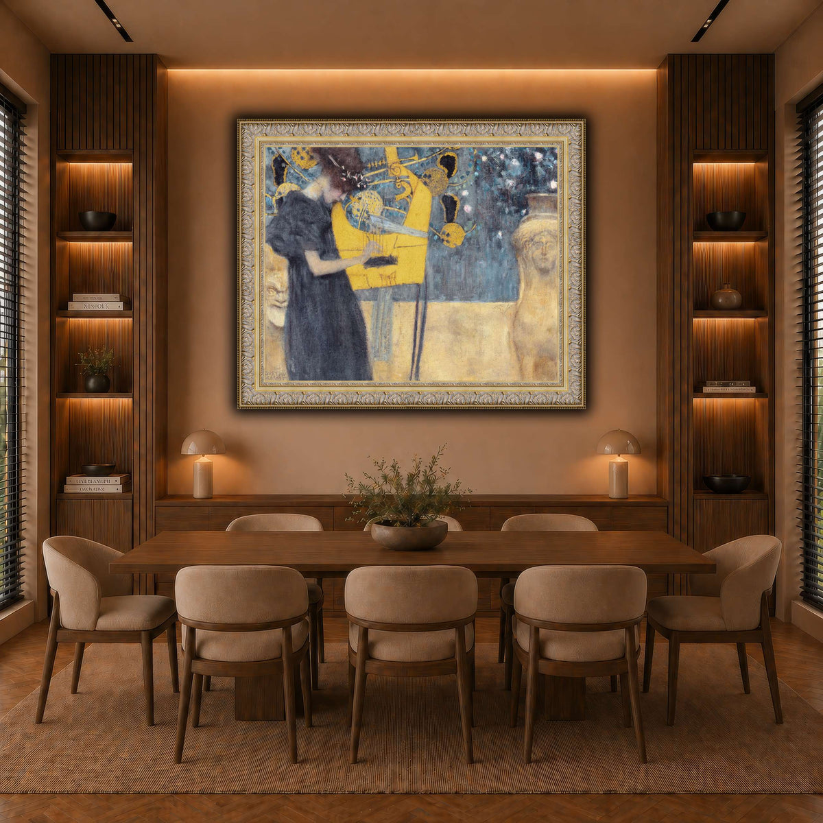 Klimt_-_Musik1 warm-dining room