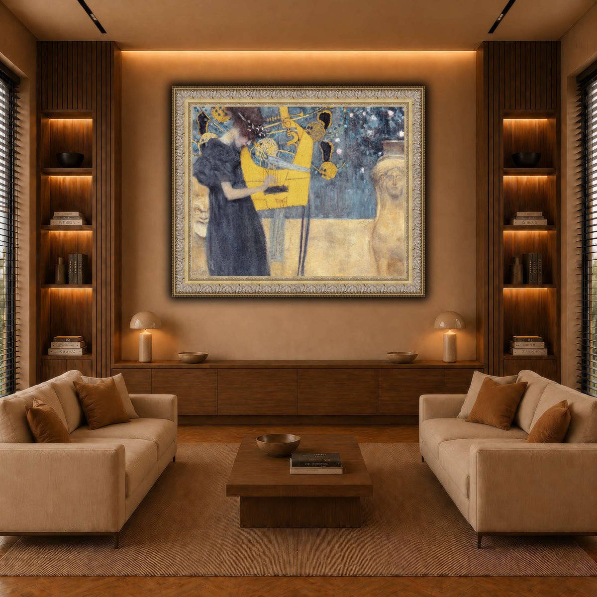 Klimt_-_Musik1 warm-living-room