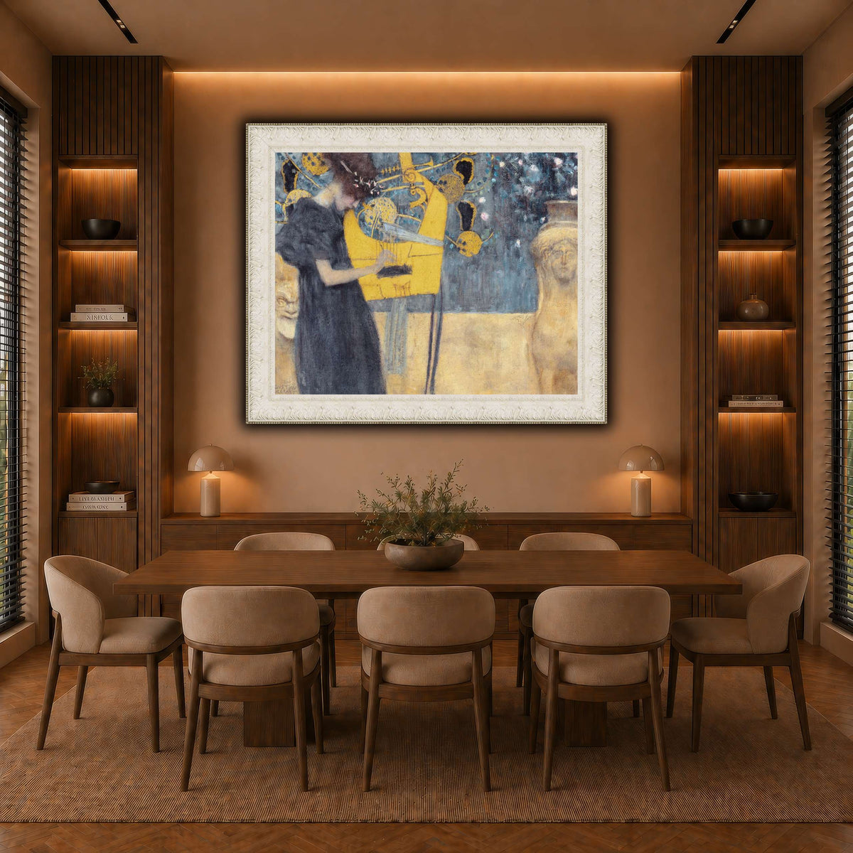 Klimt_-_Musik1 warm-dining room