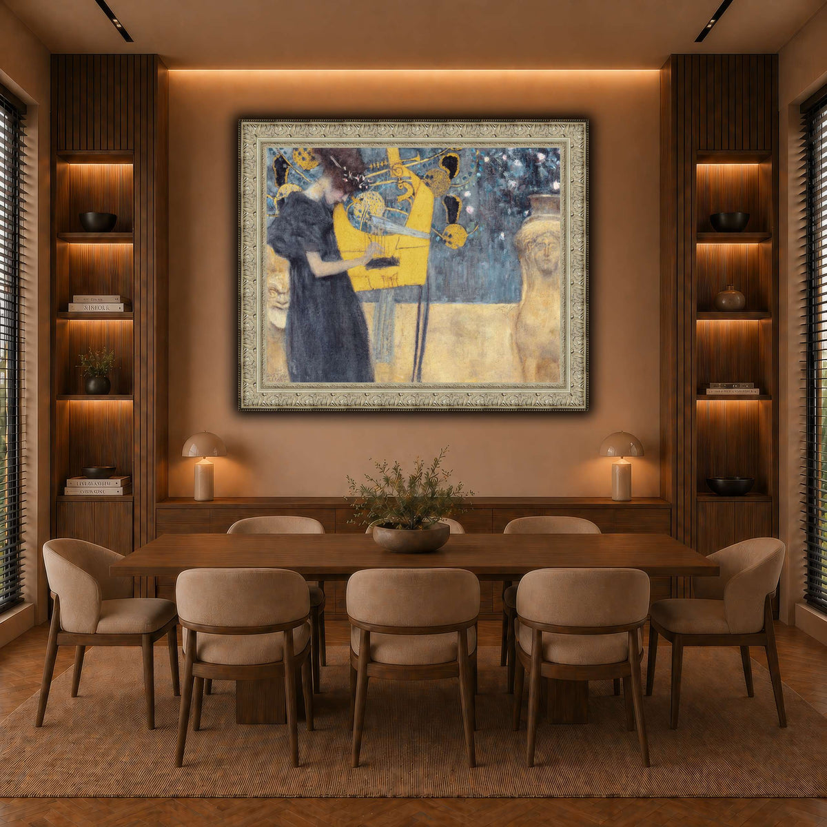 Klimt_-_Musik1 warm-dining room