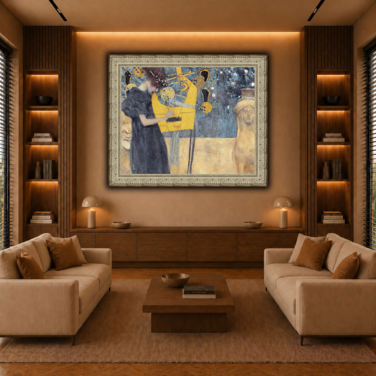 Klimt_-_Musik1 warm-living-room