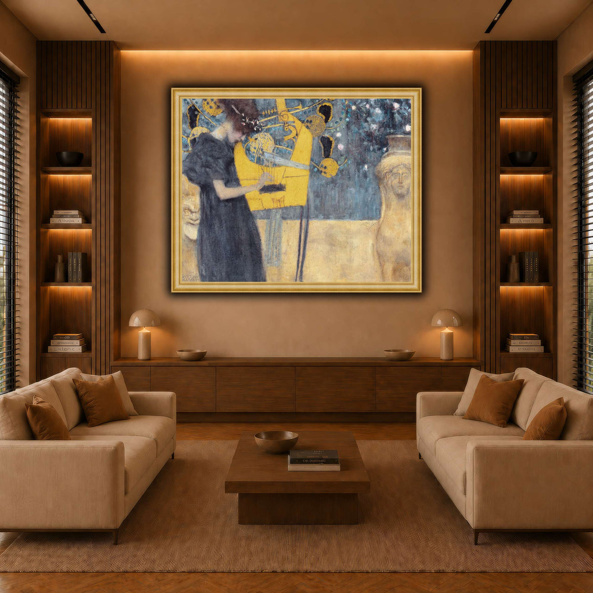Klimt_-_Musik1 warm-living-room
