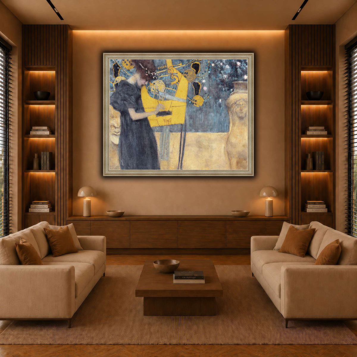Klimt_-_Musik1 warm-living-room