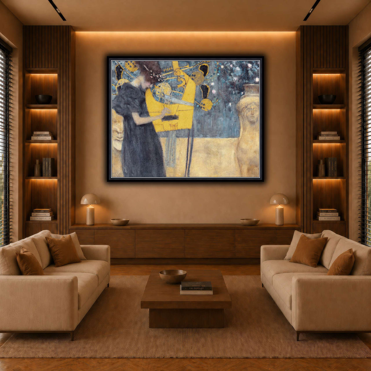 Klimt_-_Musik1 warm-living-room