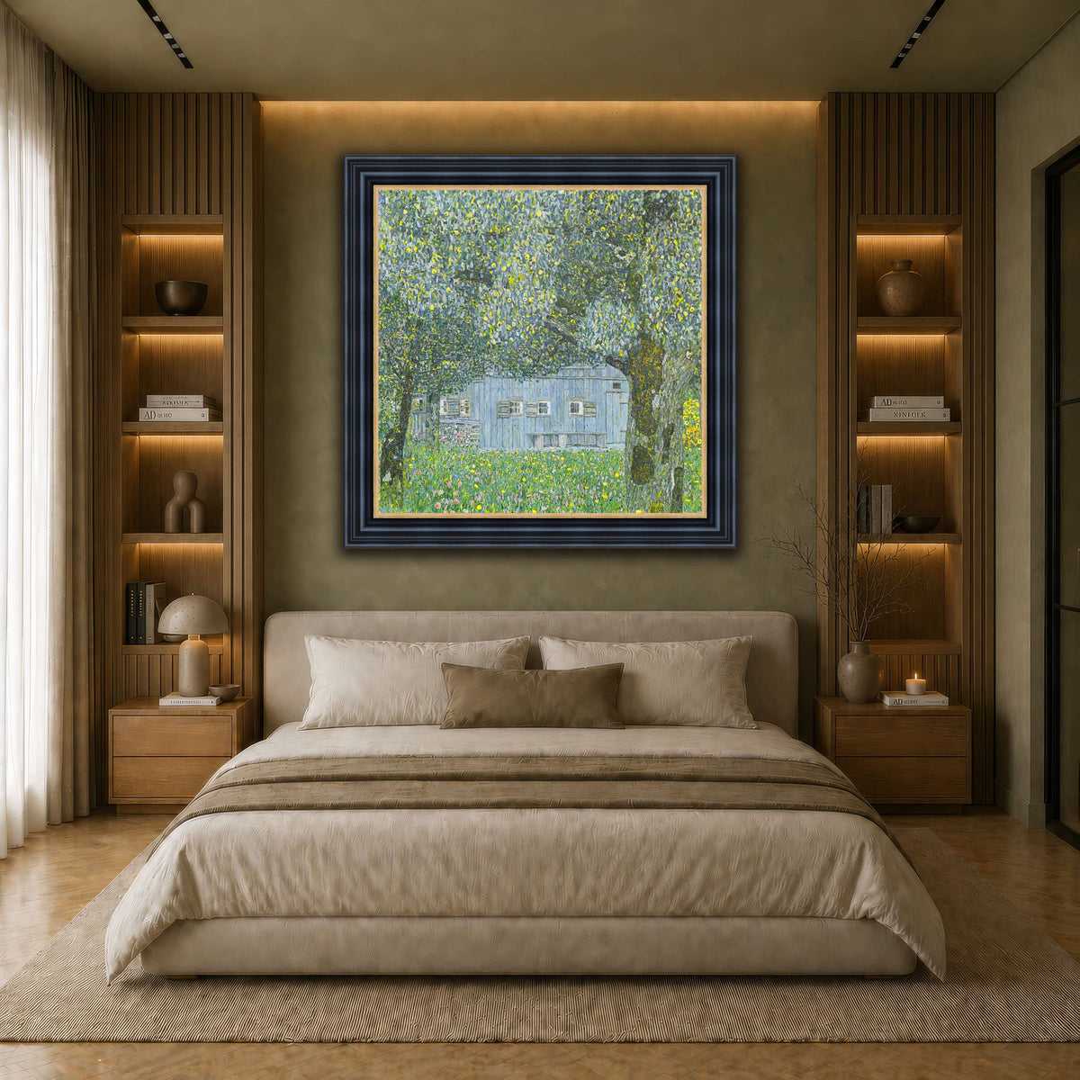 Klimt_-_Oberösterreichisches_Bauernhaus earth-bedroom