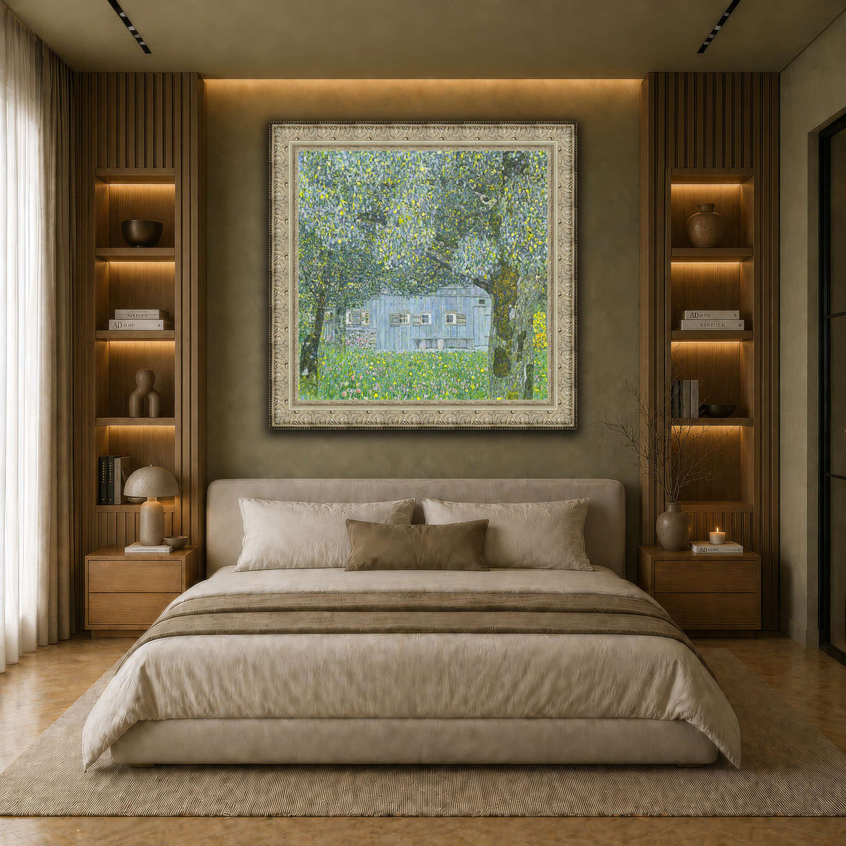 Klimt_-_Oberösterreichisches_Bauernhaus earth-bedroom