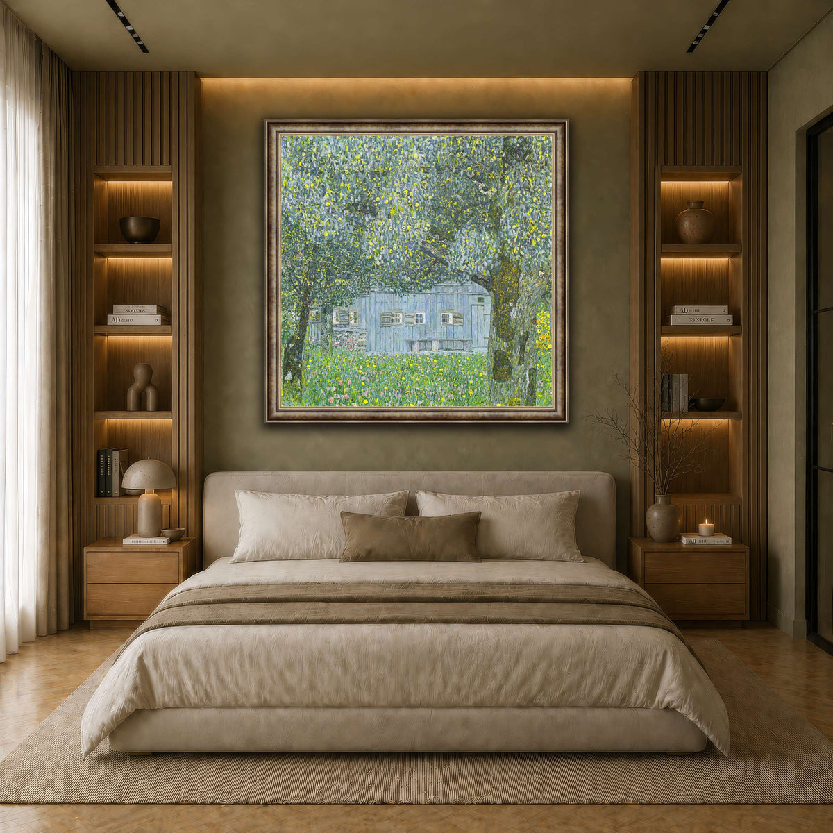 Klimt_-_Oberösterreichisches_Bauernhaus earth-bedroom