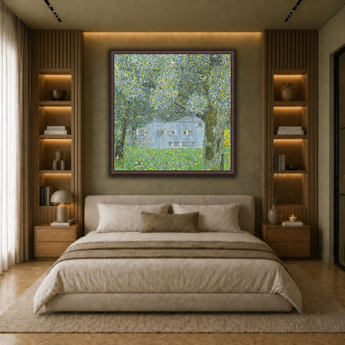 Klimt_-_Oberösterreichisches_Bauernhaus earth-bedroom