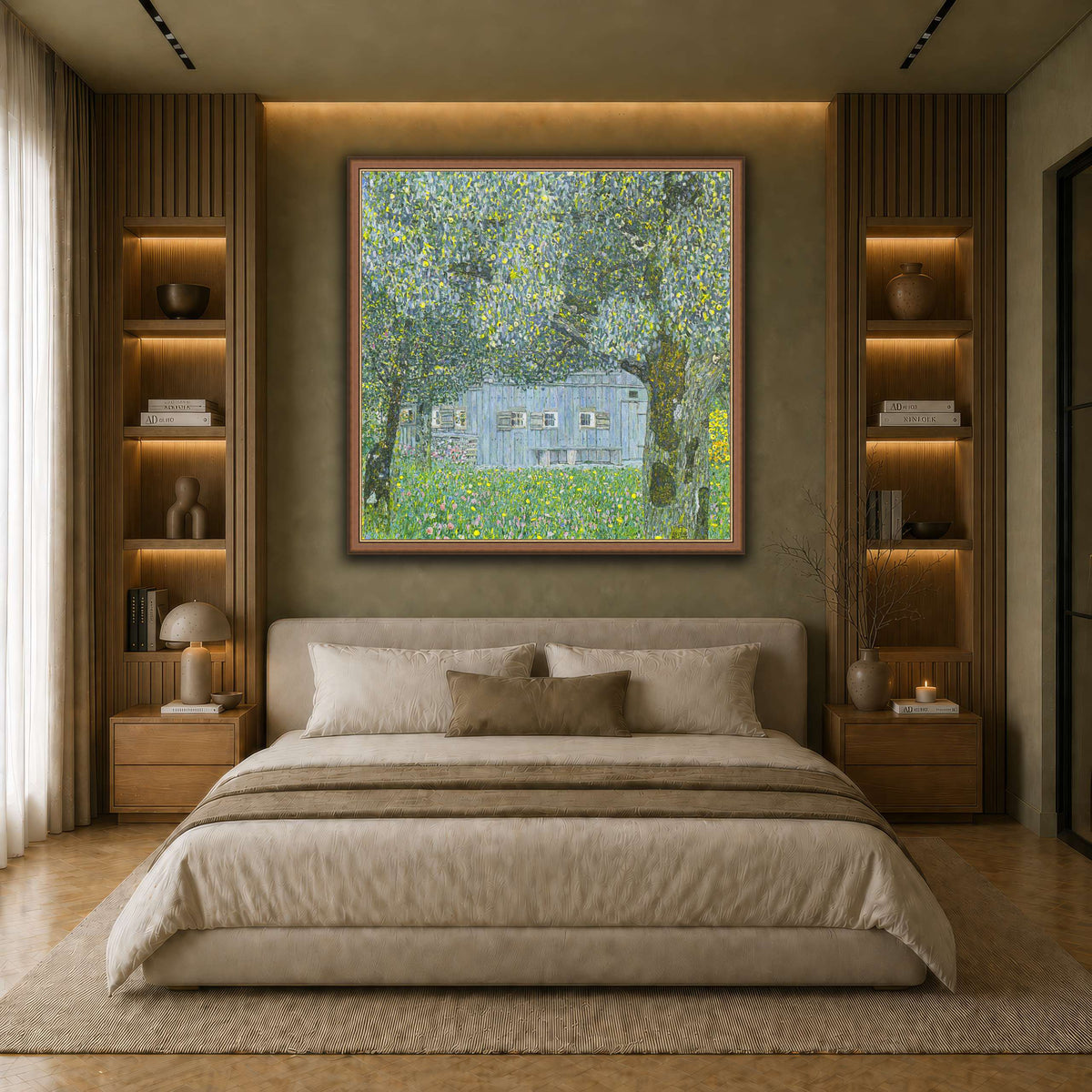 Klimt_-_Oberösterreichisches_Bauernhaus earth-bedroom