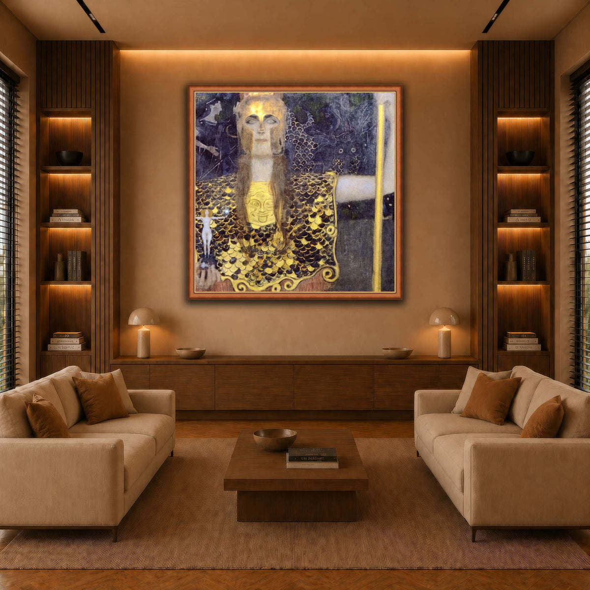 Klimt_-_Pallas_Athene warm-living-room
