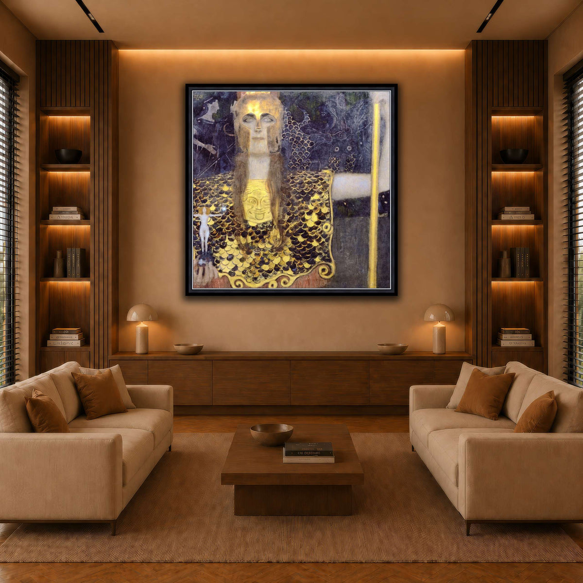 Klimt_-_Pallas_Athene warm-living-room
