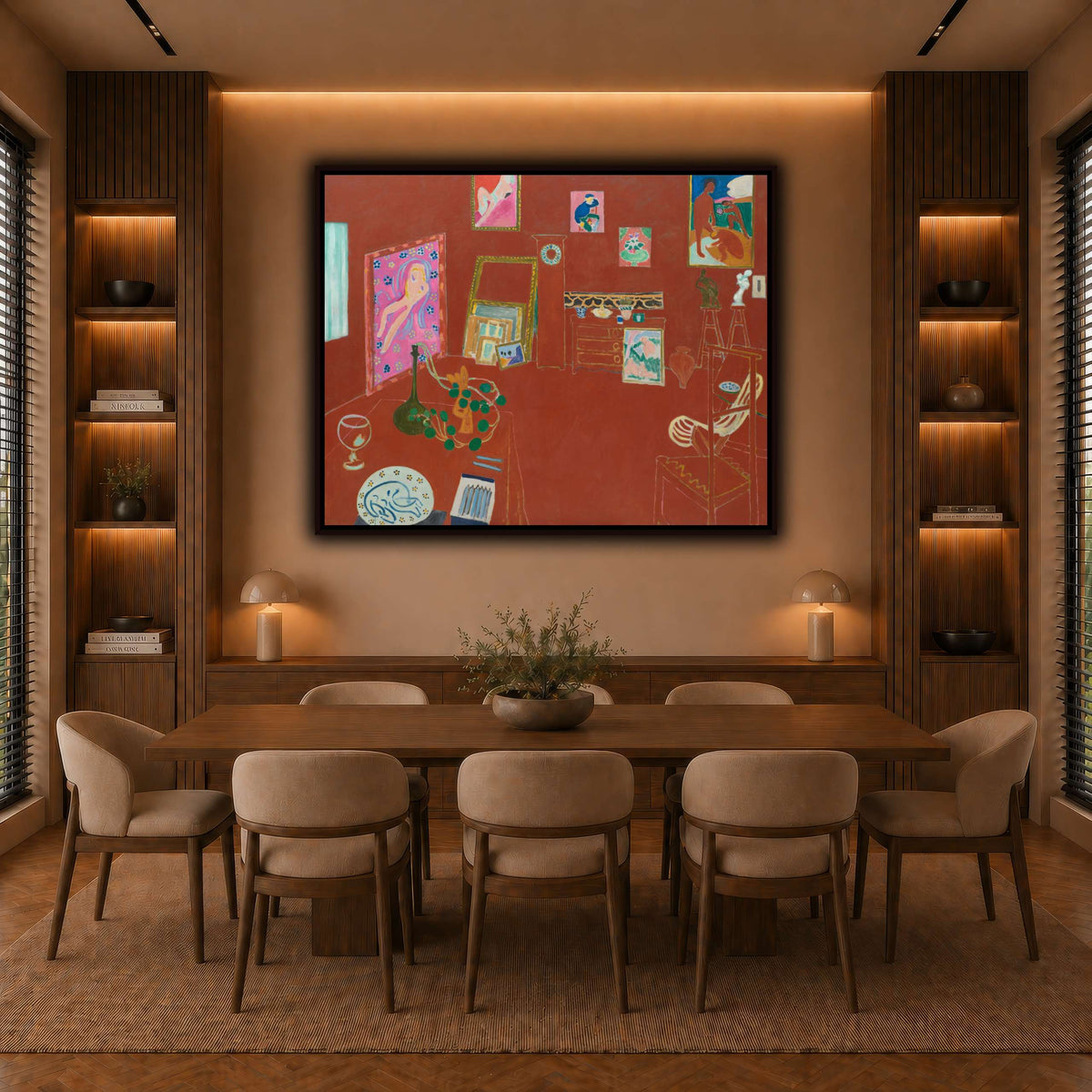 L'Atelier_rouge_Henri_Matisse warm-dining room