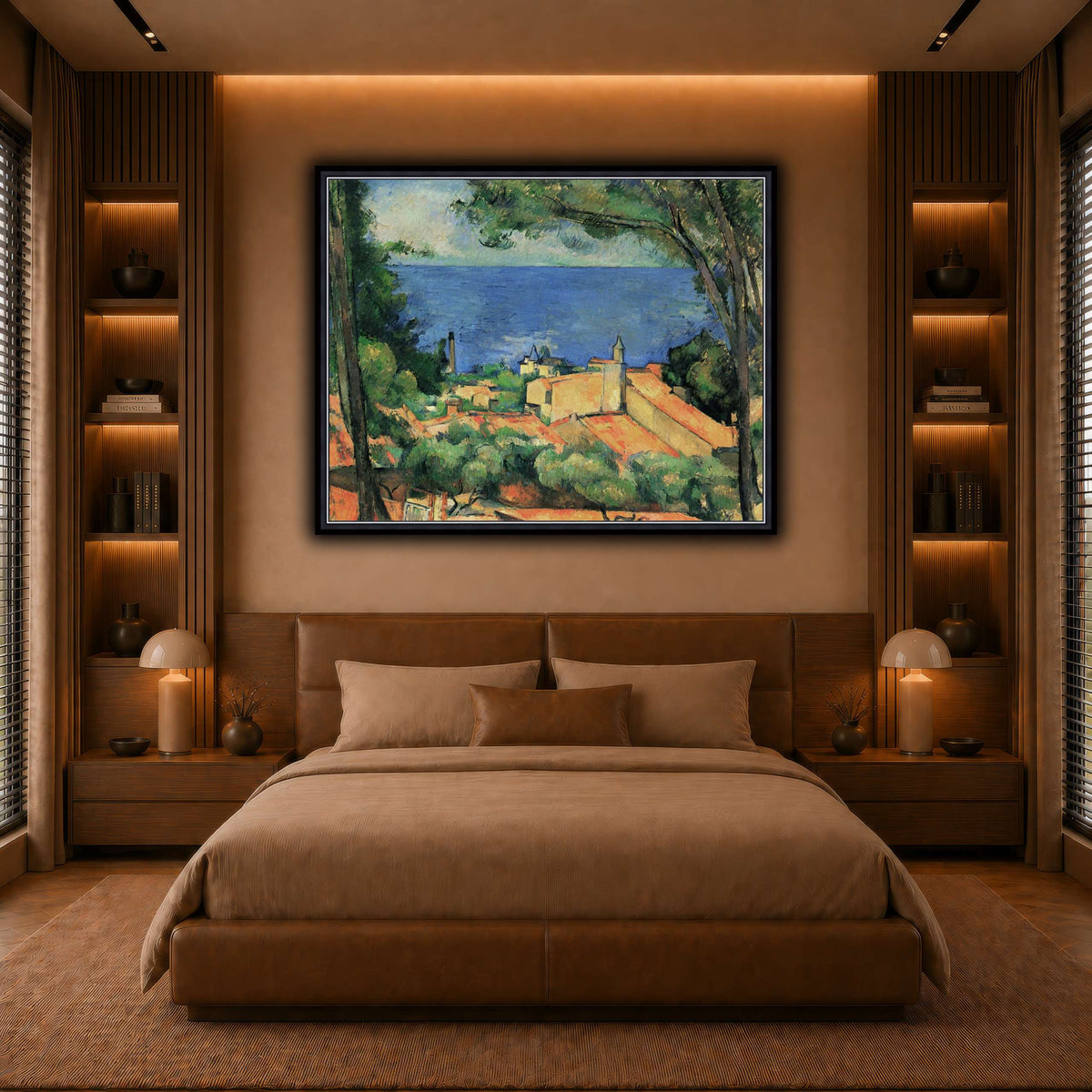 L'Estaque_aux_toits_rouges_Paul_Cezanne warm-bedroom