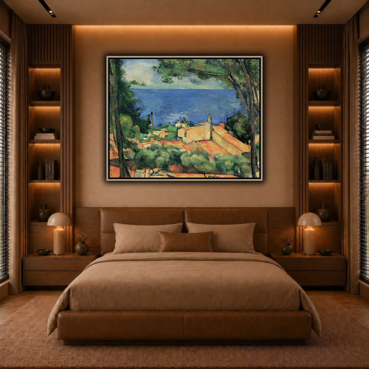L'Estaque_aux_toits_rouges_Paul_Cezanne warm-bedroom