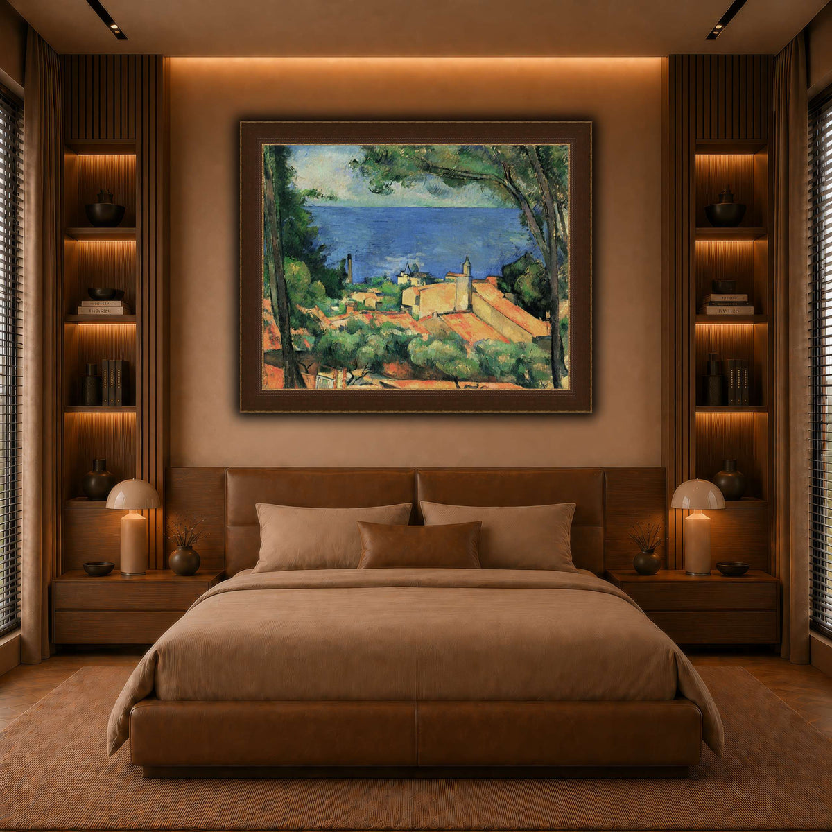 L'Estaque_aux_toits_rouges_Paul_Cezanne warm-bedroom