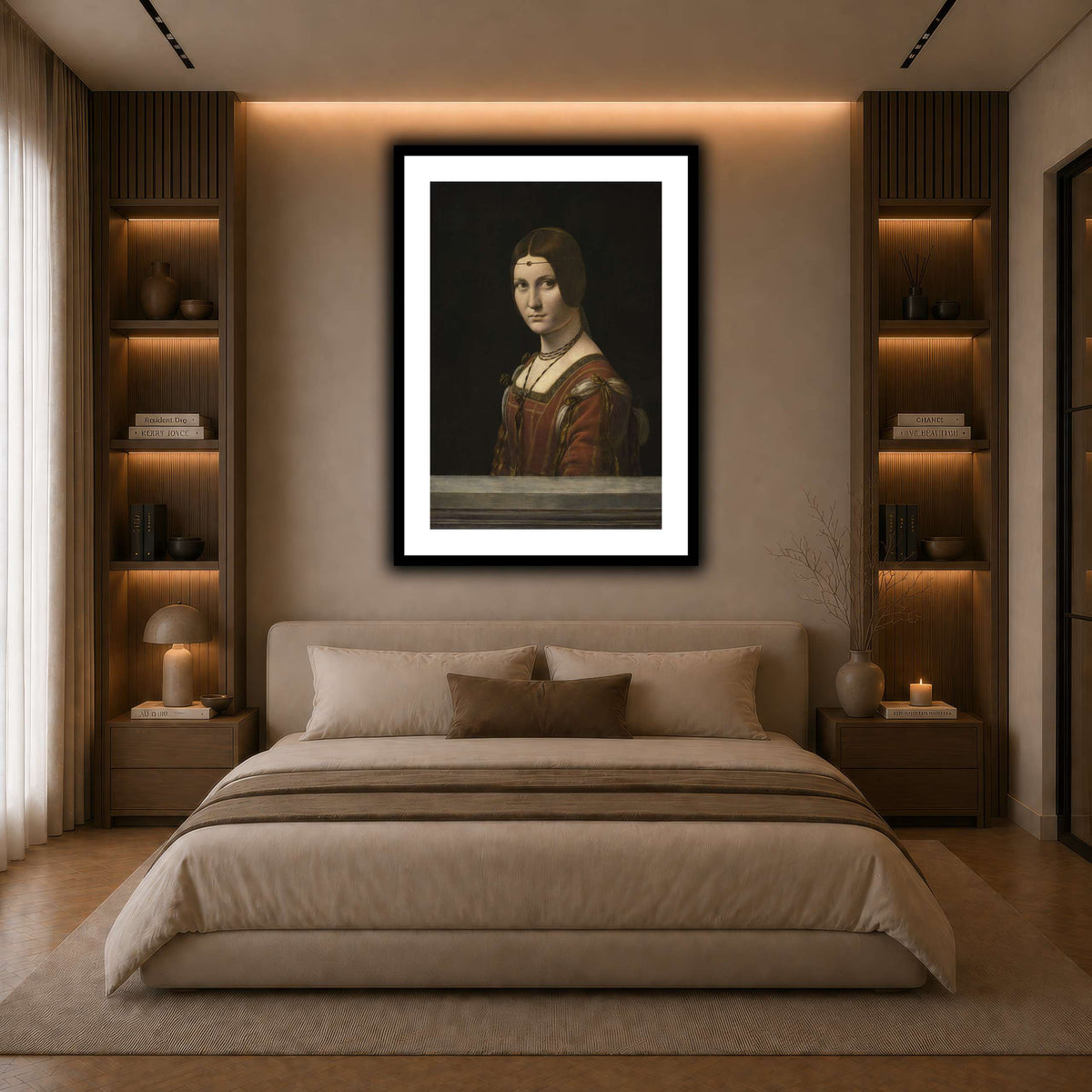 La_Belle_Ferronière dark neutral-bedroom