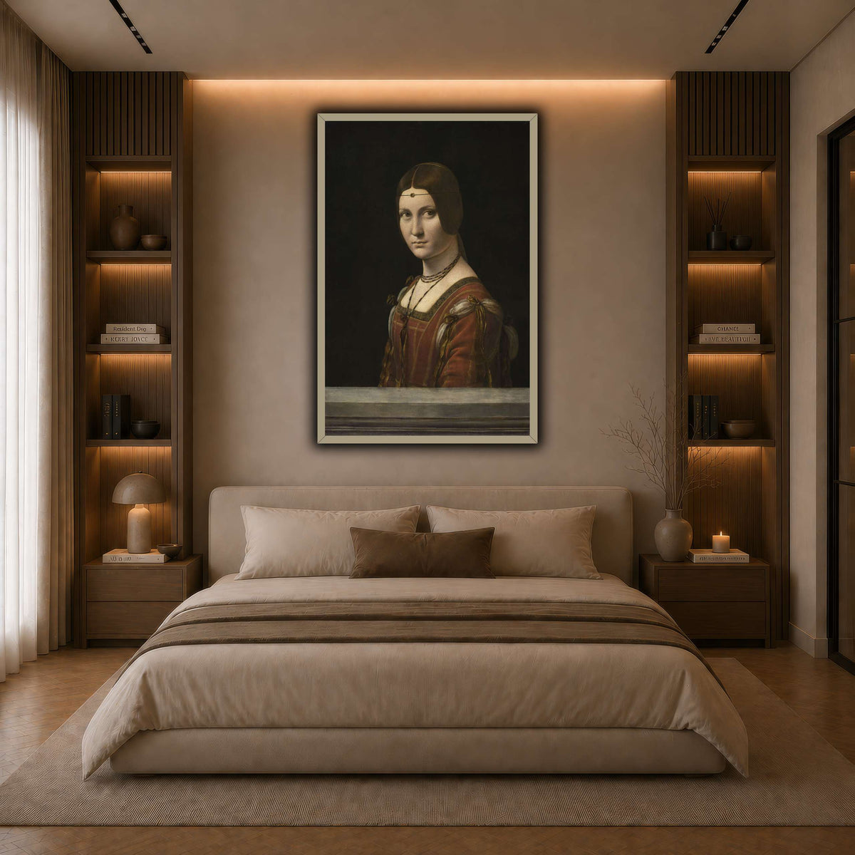 La_Belle_Ferronière dark neutral-bedroom