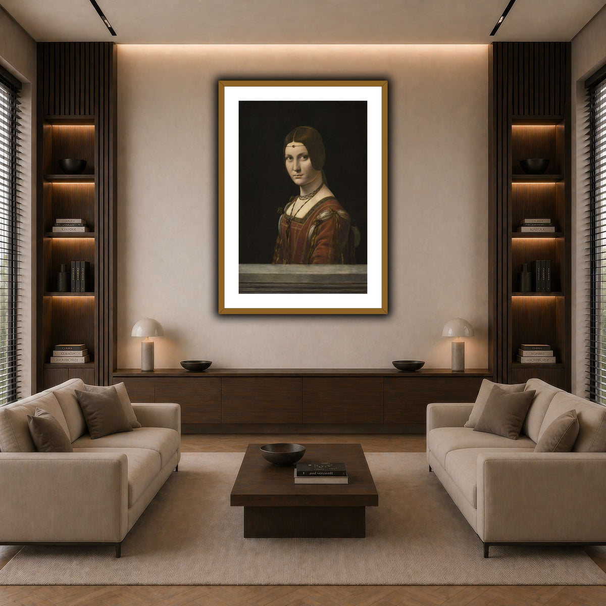 La_Belle_Ferronière dark neutral-living room