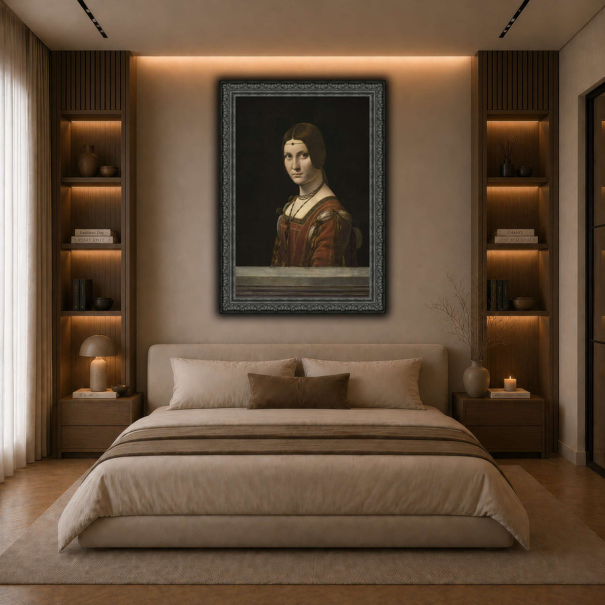 La_Belle_Ferronière dark neutral-bedroom