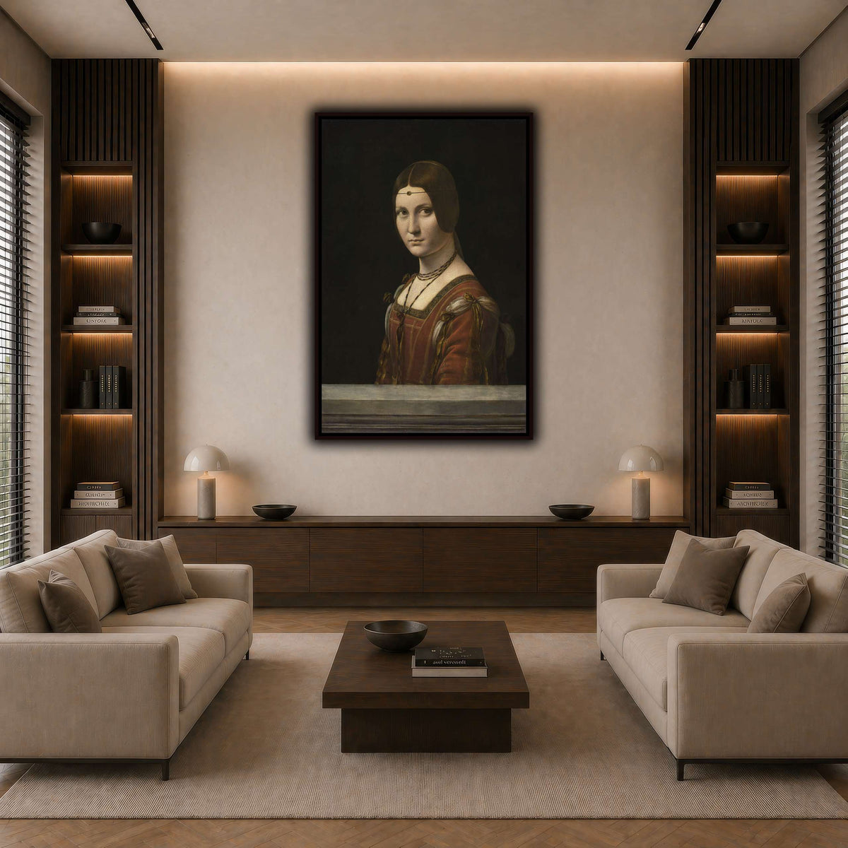 La_Belle_Ferronière dark neutral-living room