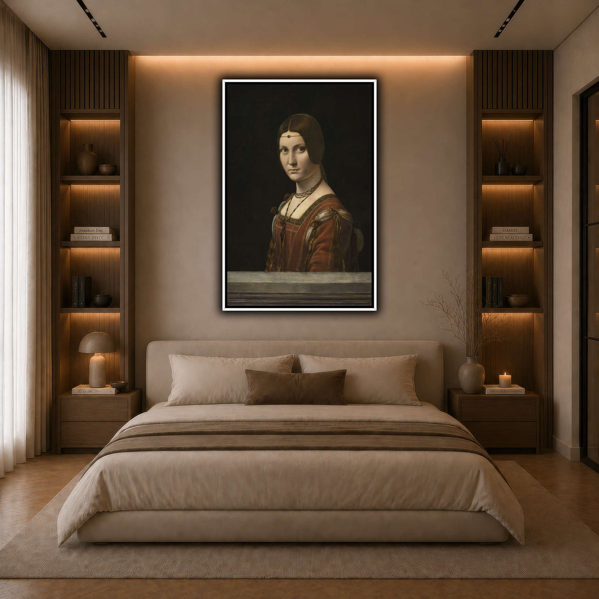 La_Belle_Ferronière dark neutral-bedroom