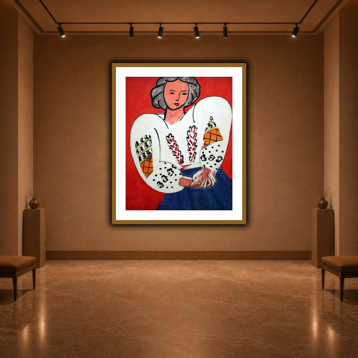 La_Blouse_Roumaine_Henri_Matisse warm-agallery
