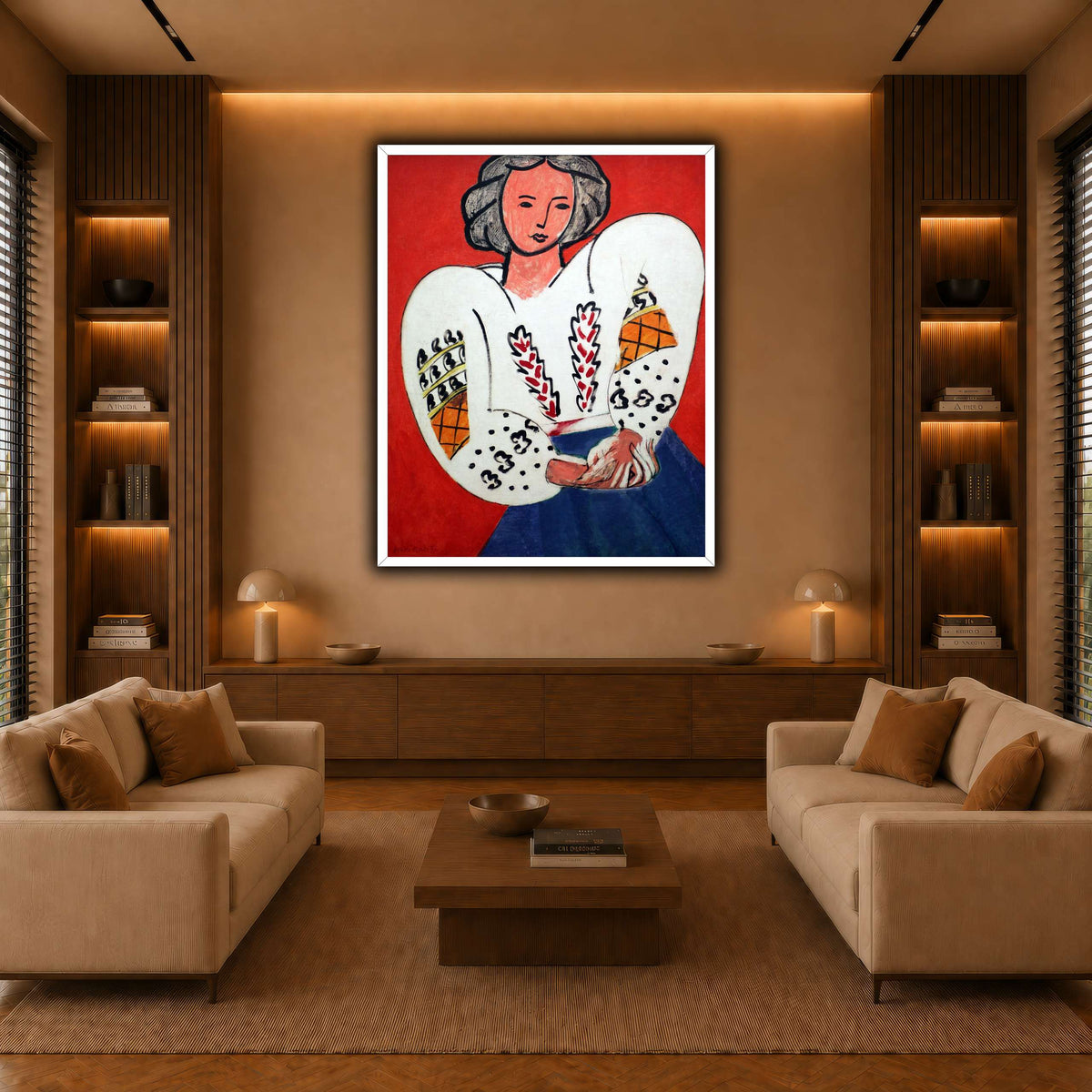 La_Blouse_Roumaine_Henri_Matisse warm-living-room