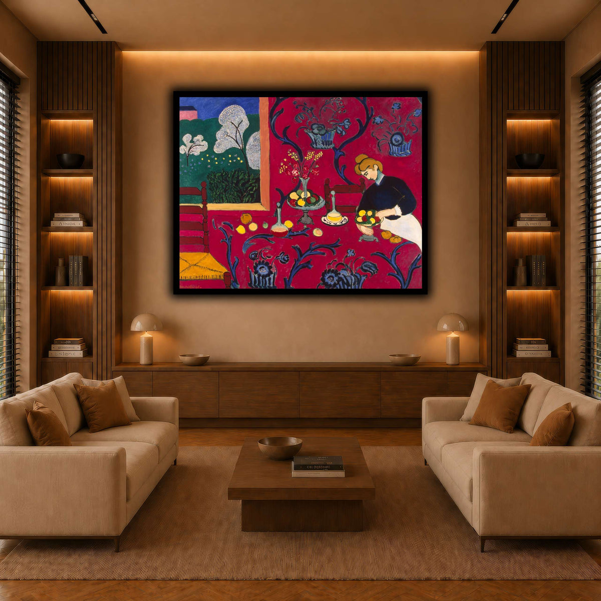 La_Desserte_rouge_Henri_Matisse warm-living-room