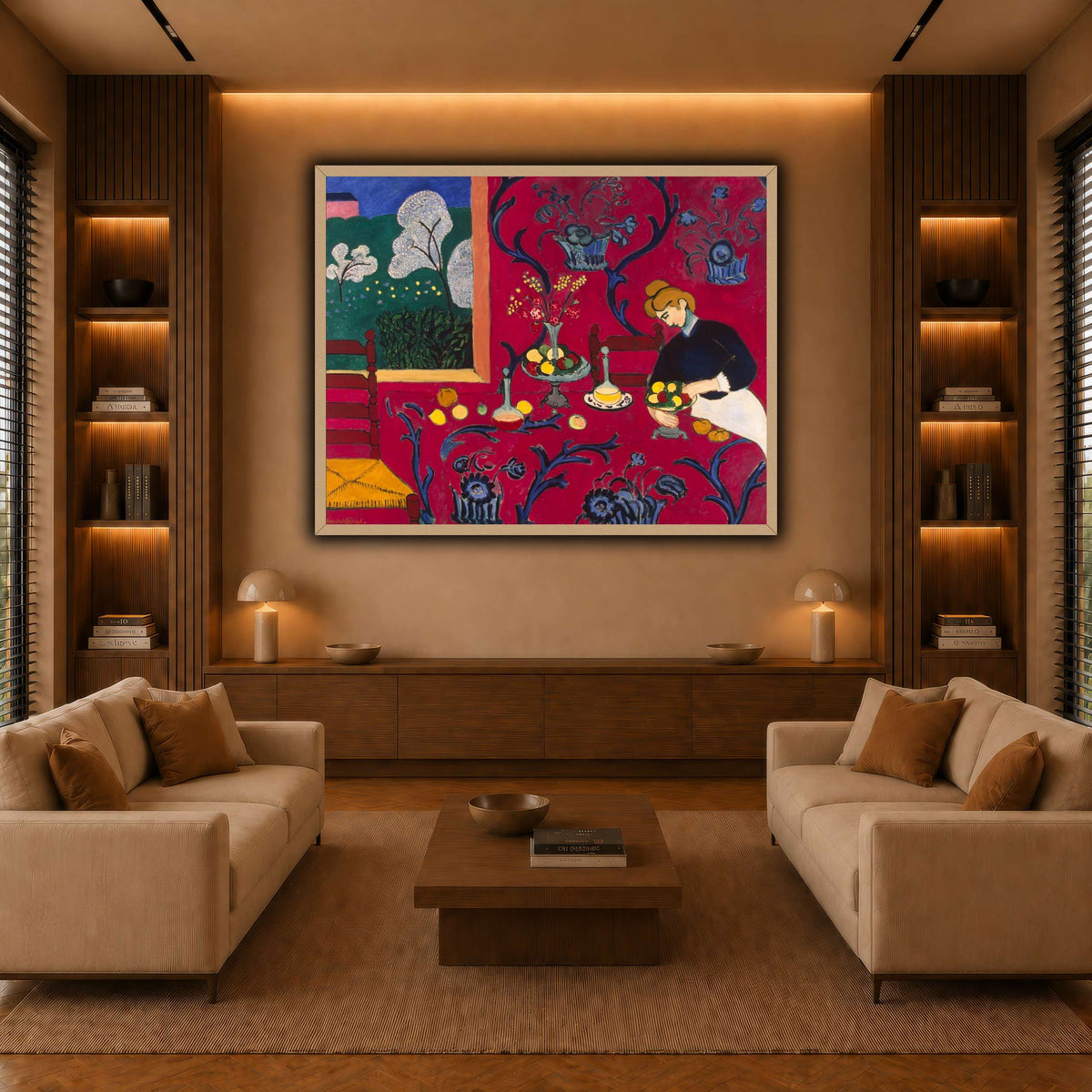 La_Desserte_rouge_Henri_Matisse warm-living-room