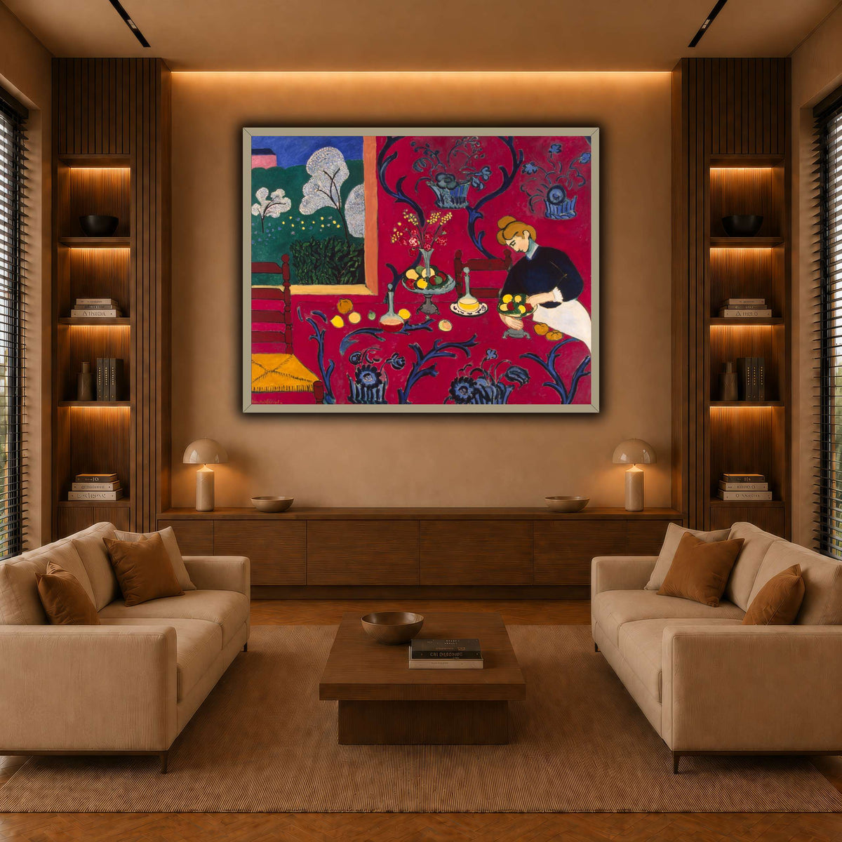 La_Desserte_rouge_Henri_Matisse warm-living-room