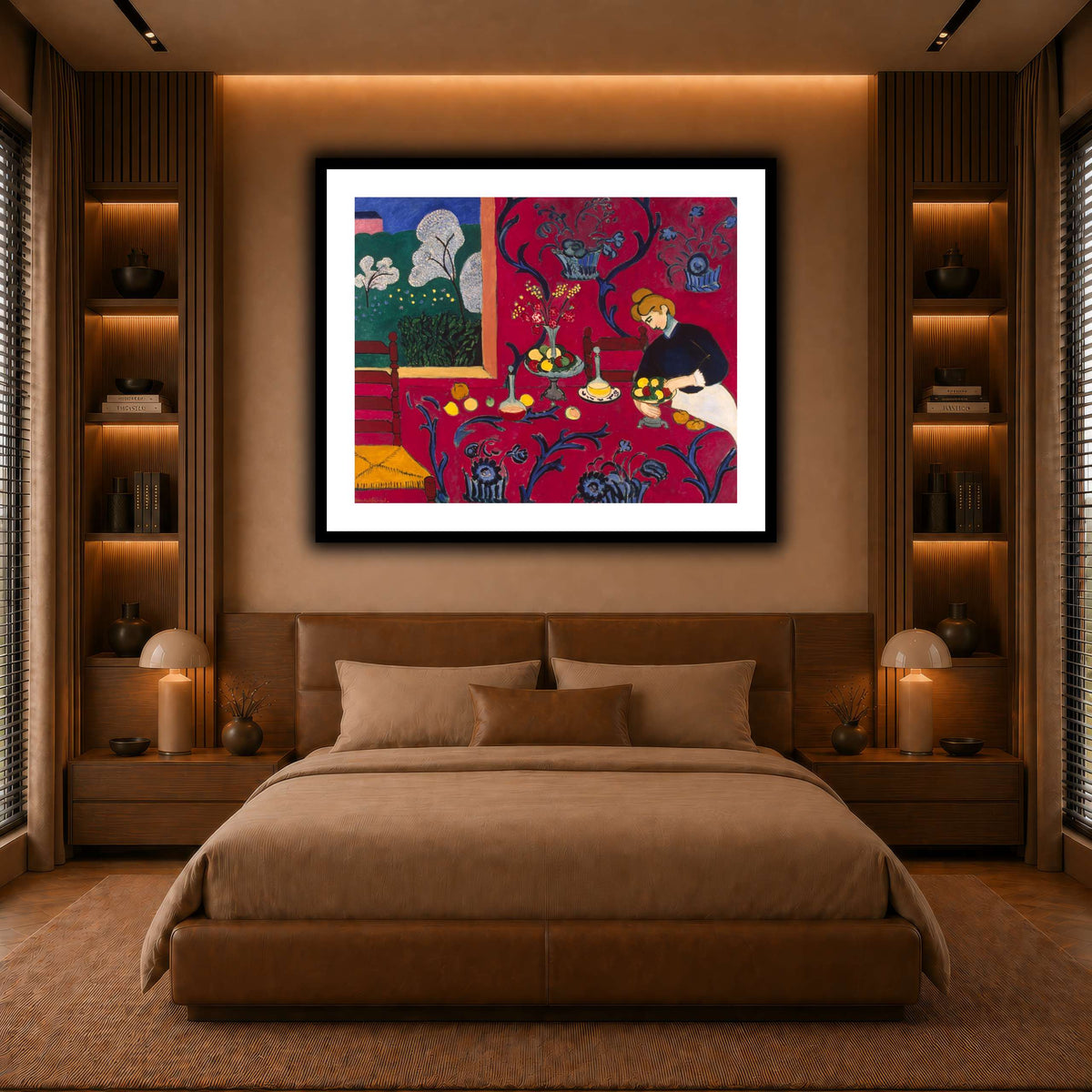 La_Desserte_rouge_Henri_Matisse warm-bedroom