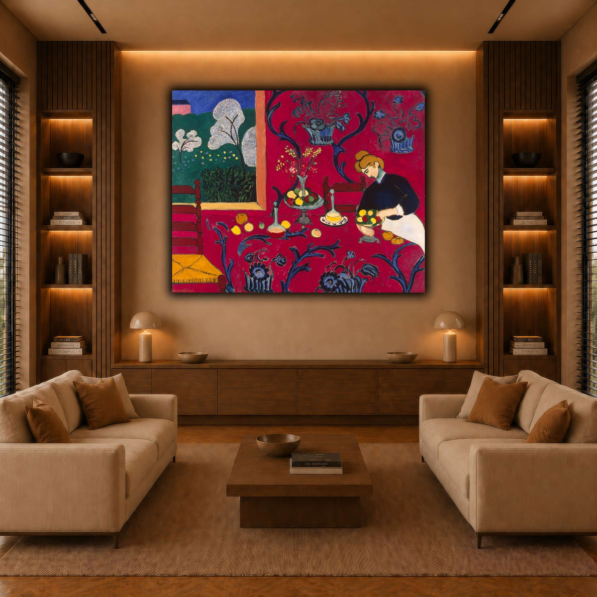 La_Desserte_rouge_Henri_Matisse warm-living-room