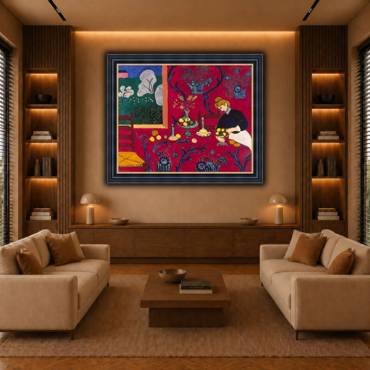 La_Desserte_rouge_Henri_Matisse warm-living-room