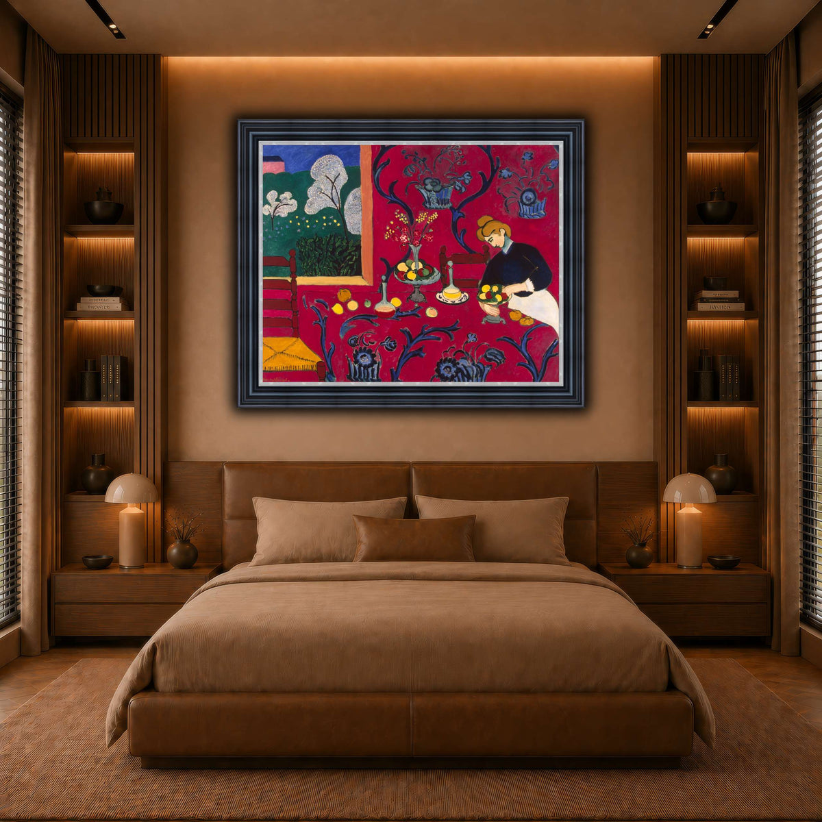 La_Desserte_rouge_Henri_Matisse warm-bedroom