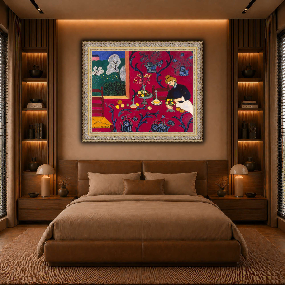 La_Desserte_rouge_Henri_Matisse warm-bedroom