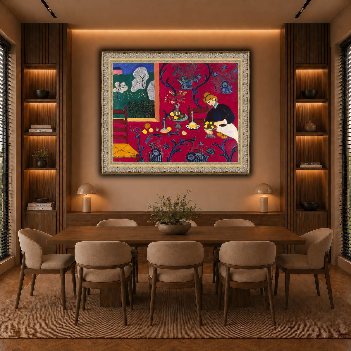 La_Desserte_rouge_Henri_Matisse warm-dining room