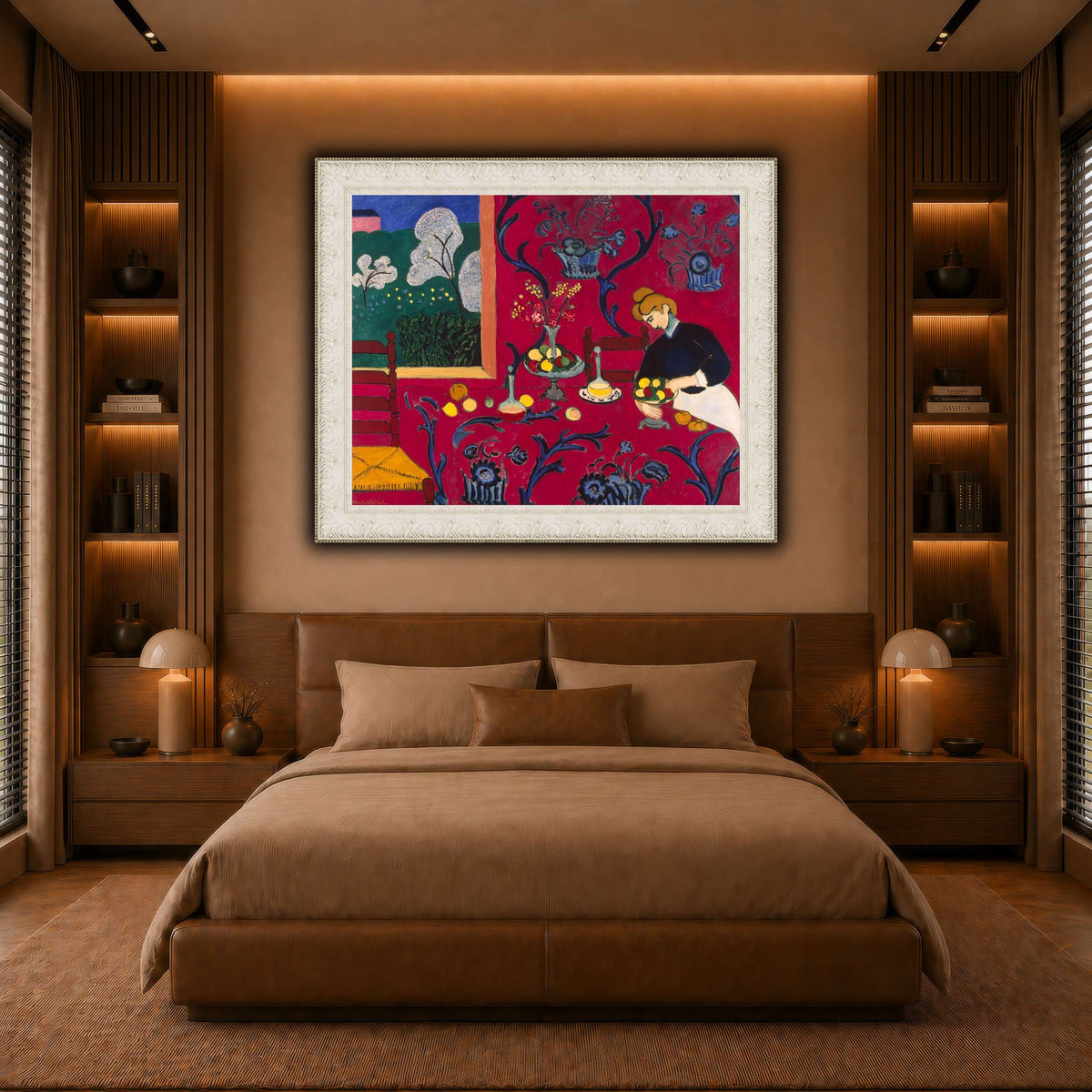La_Desserte_rouge_Henri_Matisse warm-bedroom