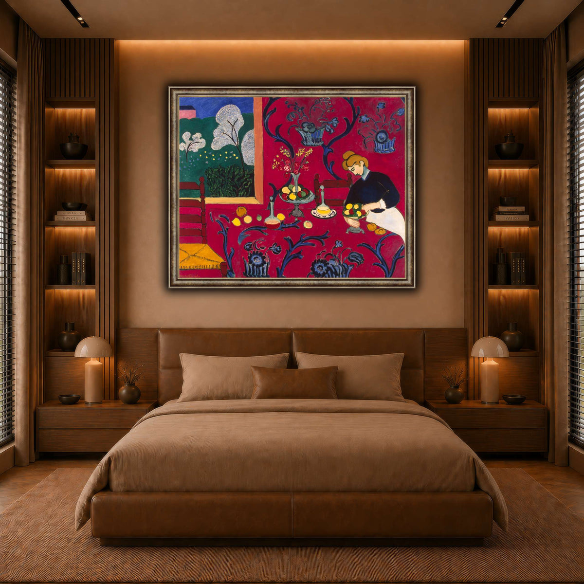 La_Desserte_rouge_Henri_Matisse warm-bedroom