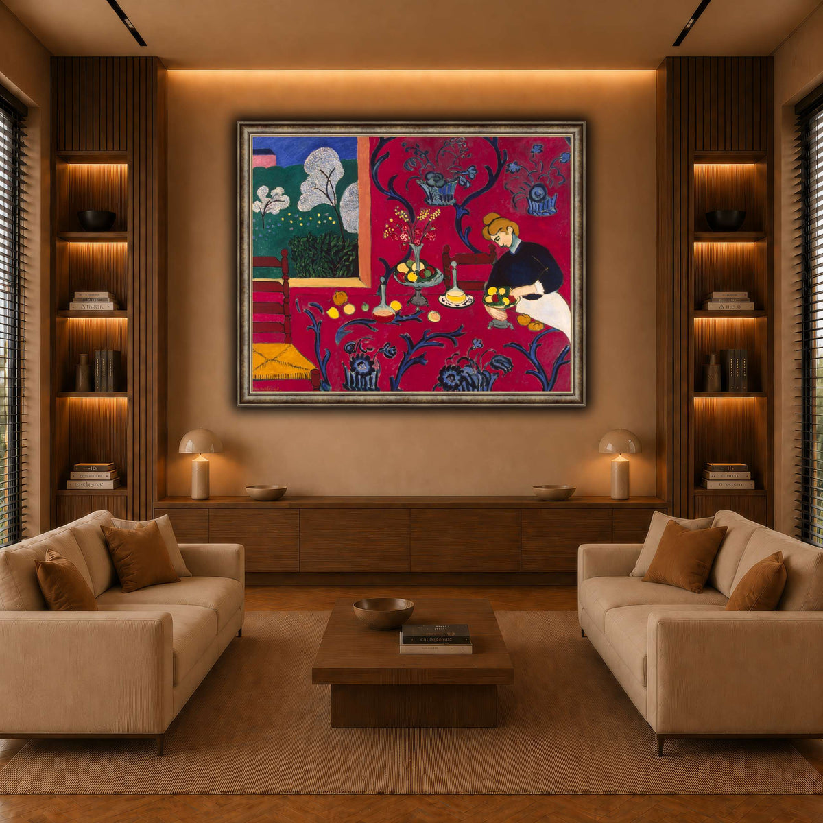 La_Desserte_rouge_Henri_Matisse warm-living-room