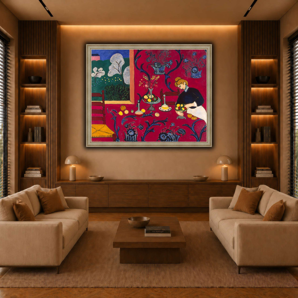 La_Desserte_rouge_Henri_Matisse warm-living-room