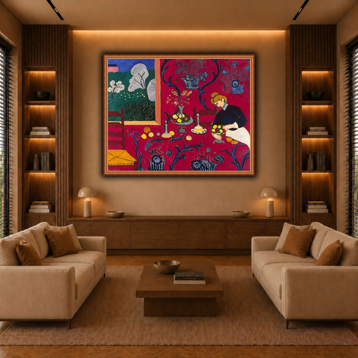 La_Desserte_rouge_Henri_Matisse warm-living-room