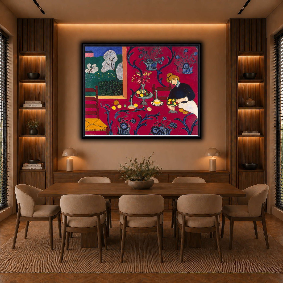 La_Desserte_rouge_Henri_Matisse warm-dining room