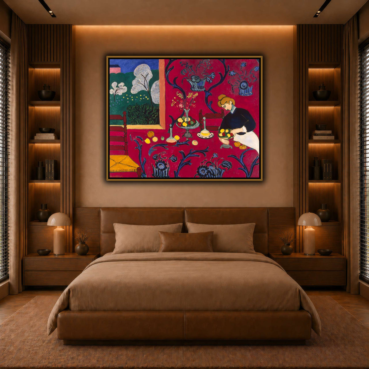 La_Desserte_rouge_Henri_Matisse warm-bedroom