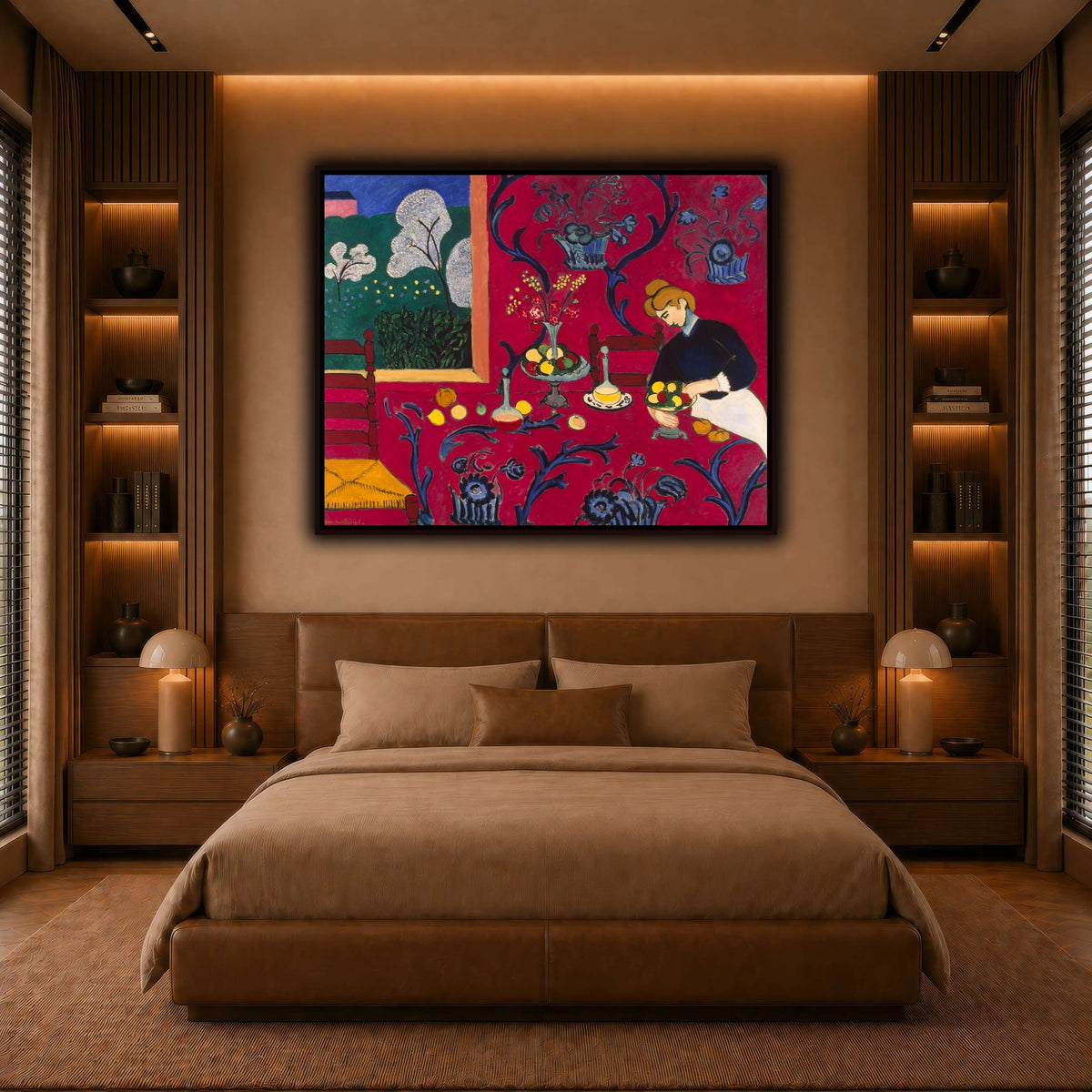 La_Desserte_rouge_Henri_Matisse warm-bedroom