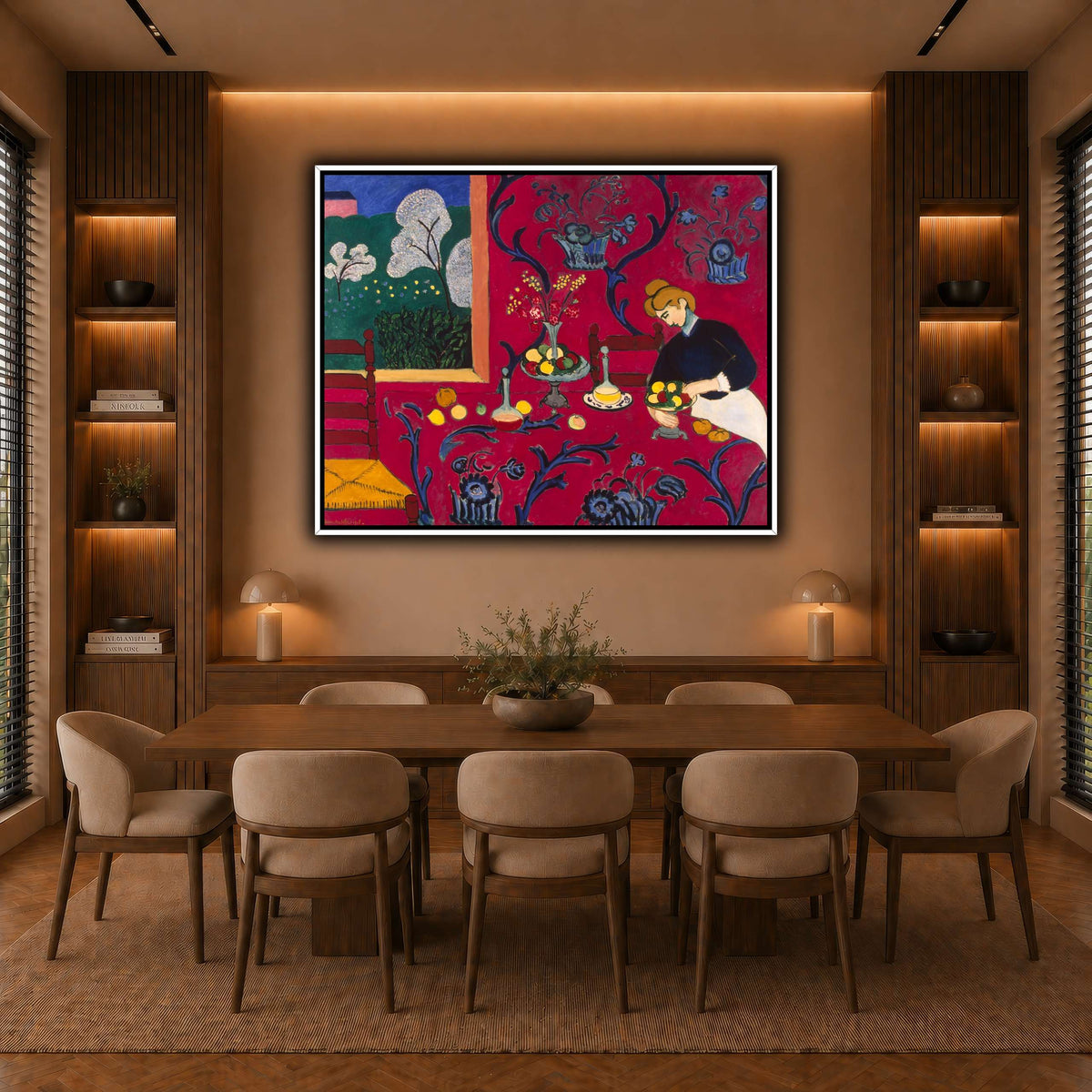 La_Desserte_rouge_Henri_Matisse warm-dining room