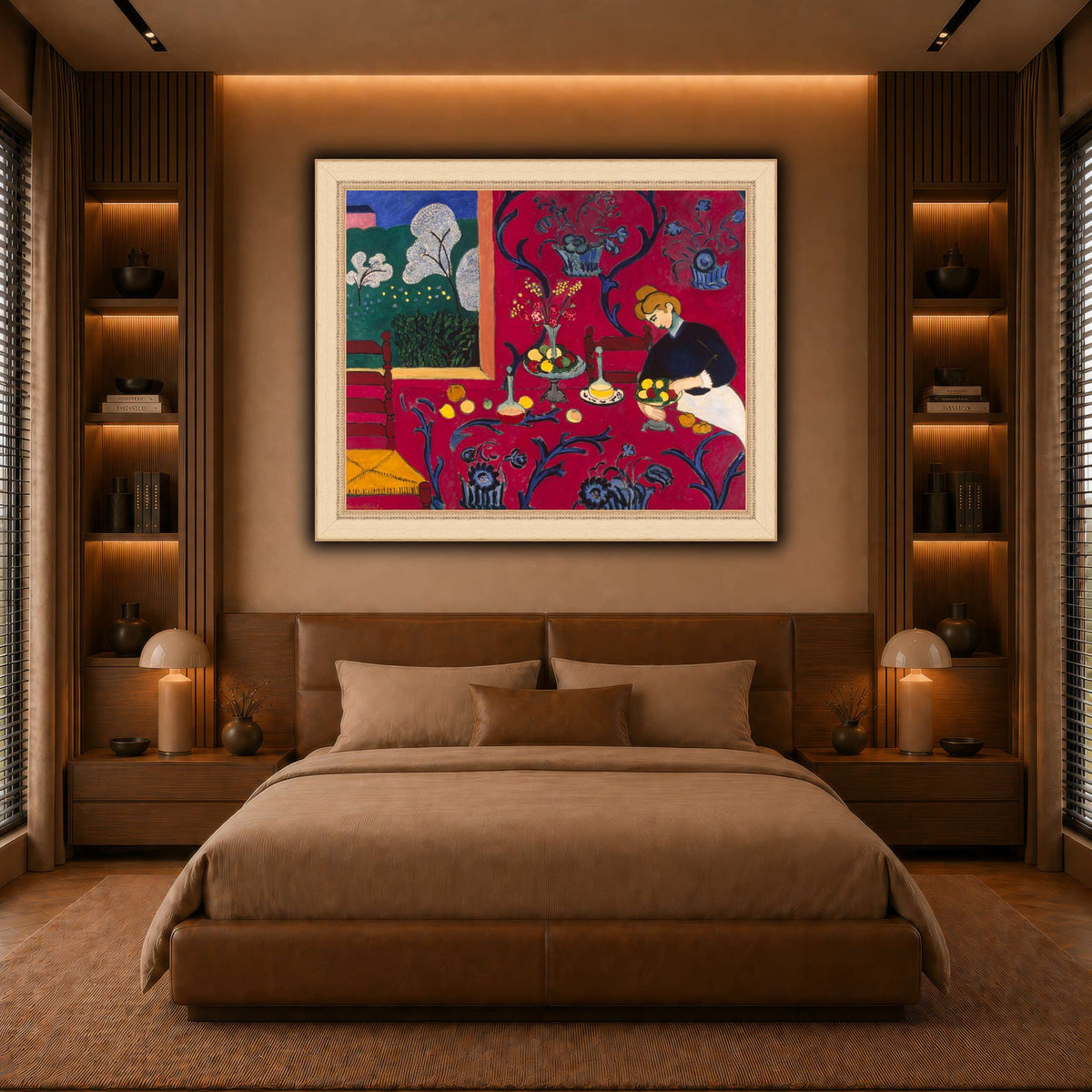 La_Desserte_rouge_Henri_Matisse warm-bedroom